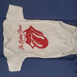 0-3 Month The Rolling Stones onesie (White)